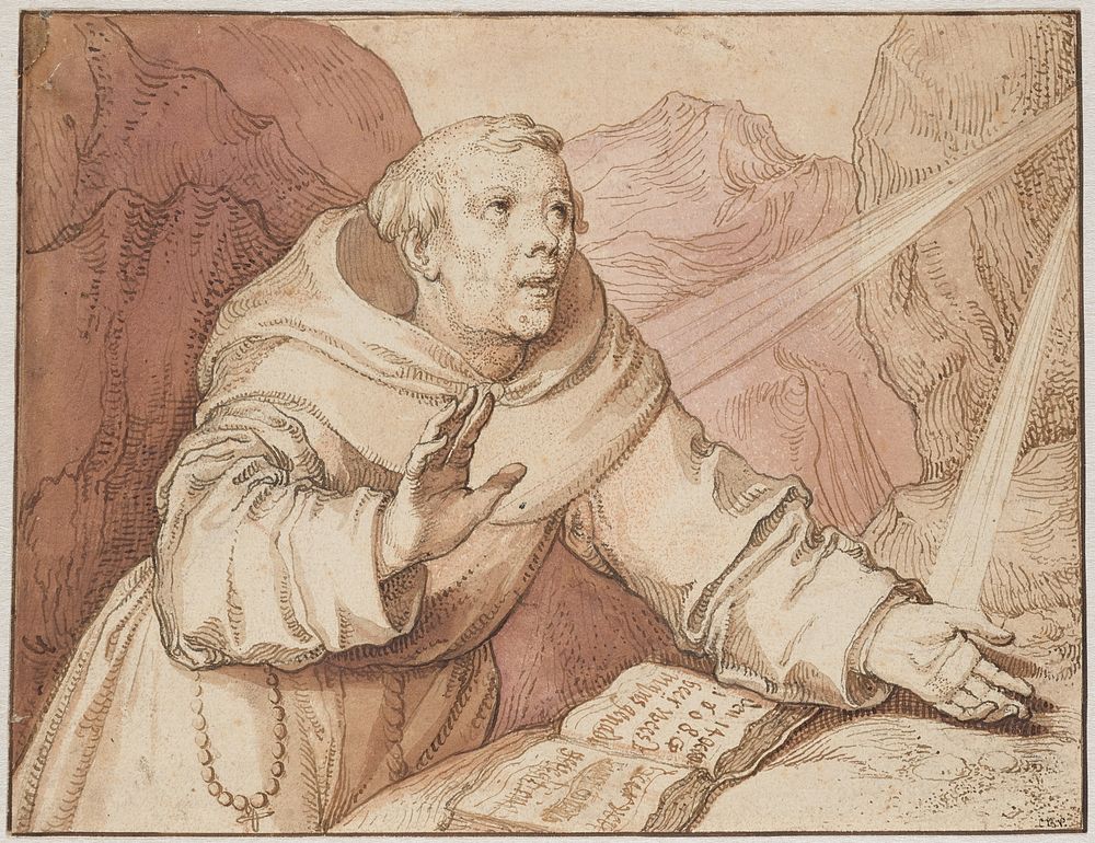 Saint Francis Receiving the Stigmata by Gerrit Pietersz
