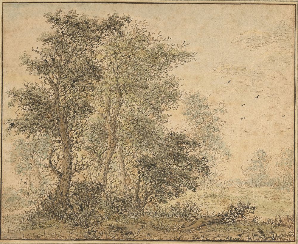 Forest Scene by Adriaen Hendriksz Verboom