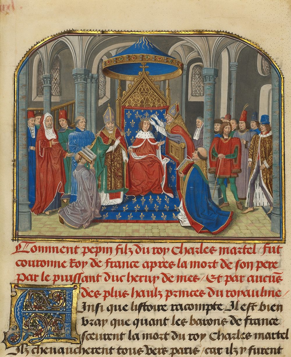 The Coronation of Pepin by Loyset Liédet and Pol Fruit