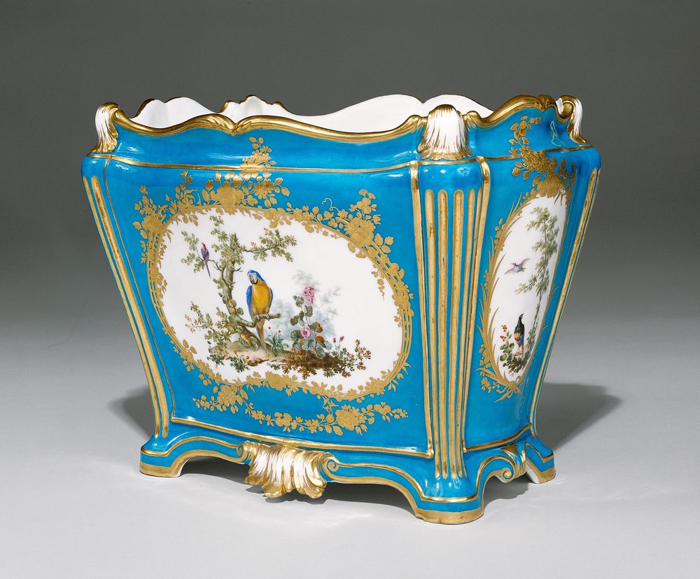 Vase (cuvette à tombeau, première grandeur) by Louis Denis Armand l aîné and Vincennes Porcelain Manufactory