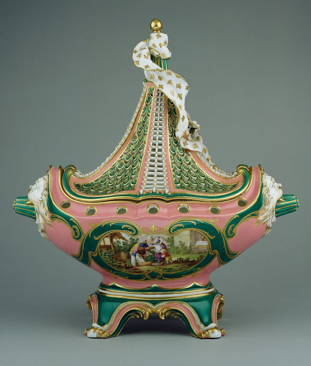Lidded Pot-pourri Vase (vase or pot-pourri vaisseau à mât, deuxième grandeur) by Charles Nicolas Dodin, Jacques Philippe Le…