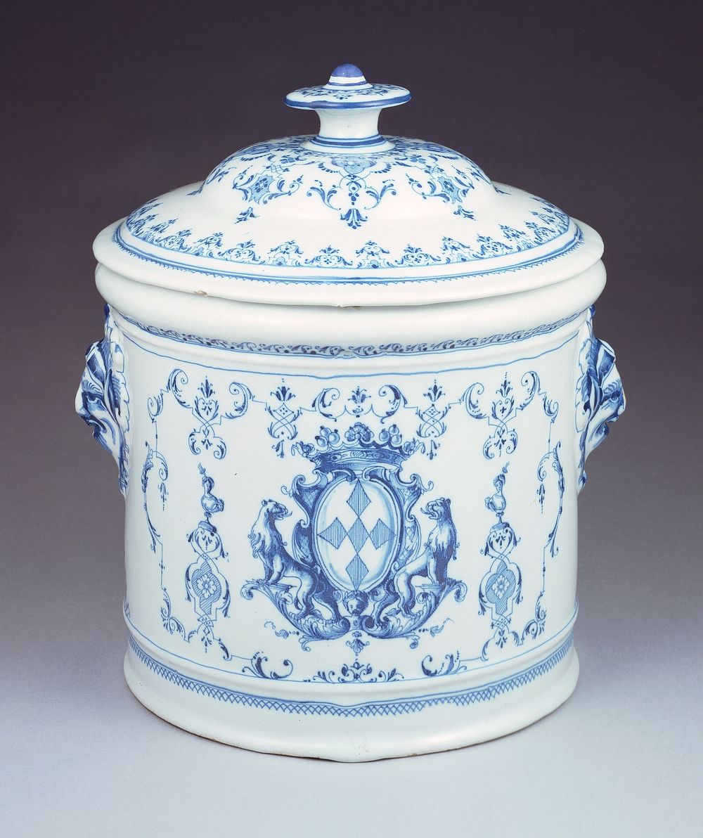 Lidded Jar by Joseph Olerys Manufactory Moustiers
