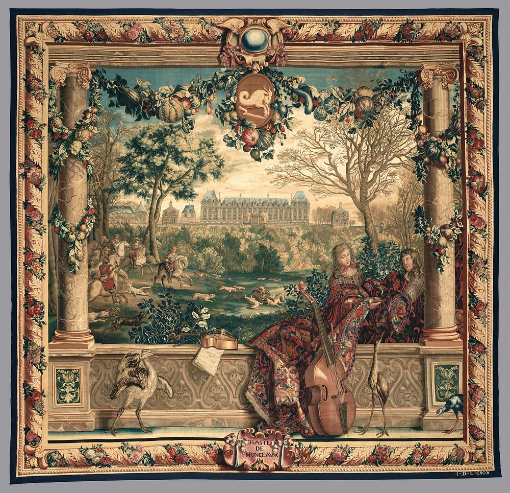 Château of Monceaux / Month of December by Charles Le Brun, Joseph Yvart, Abraham Genoels, Adriaen Frans Boudewyns called…