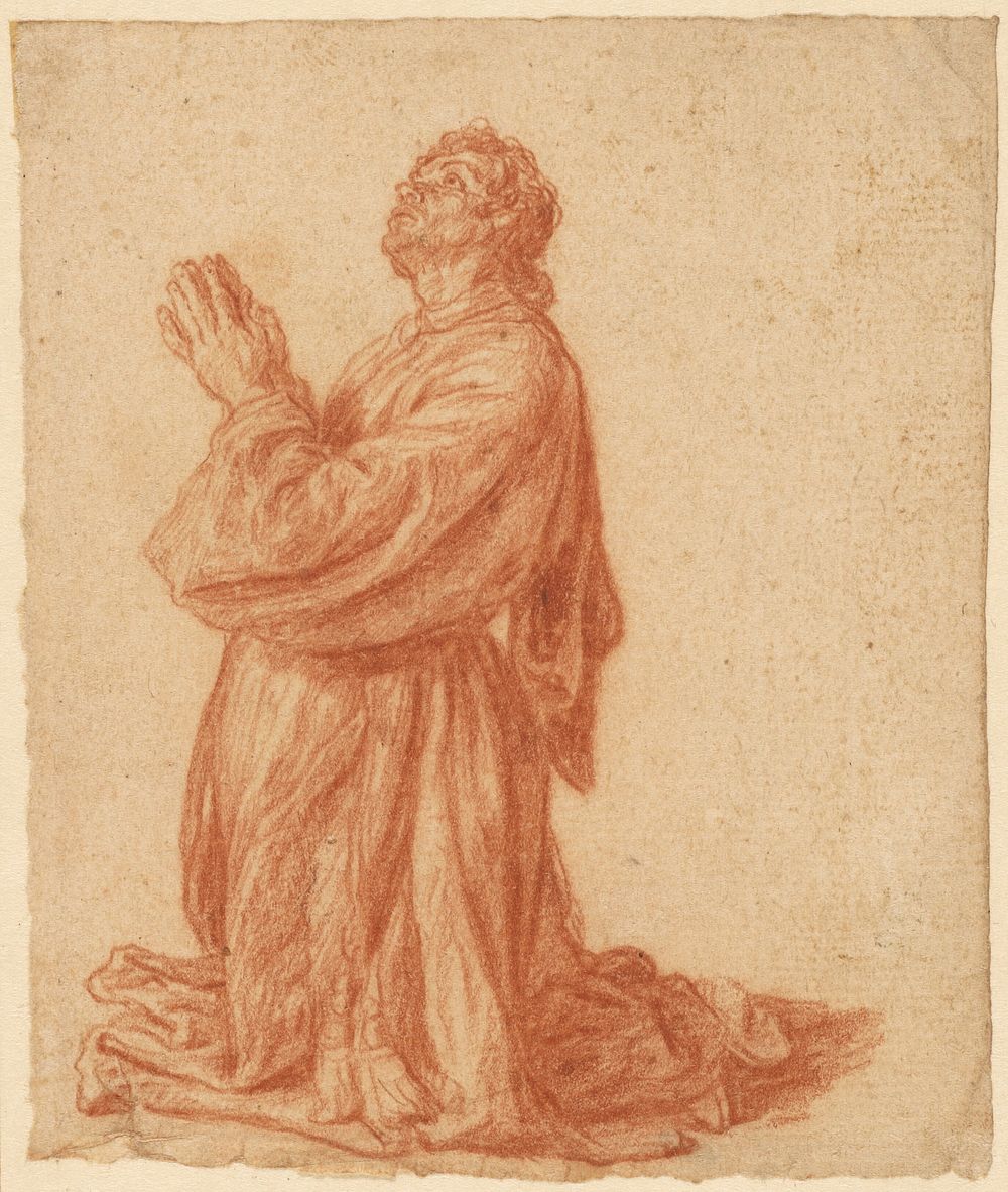 Study of a Kneeling Man by Pieter Lastman