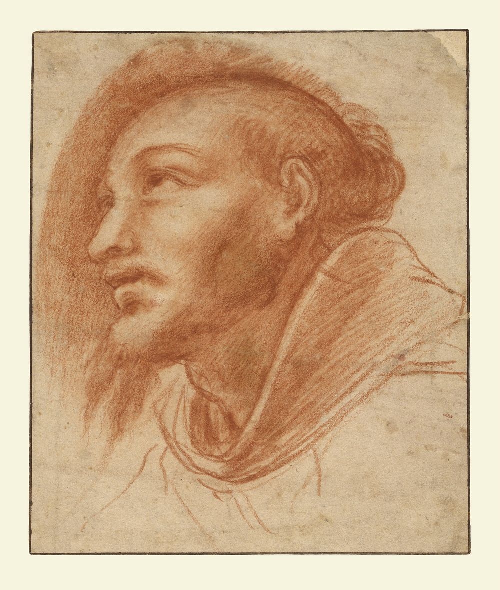 Study of a Franciscan Monk (Possibly Saint Francis) by Cerano Giovanni Battista Crespi