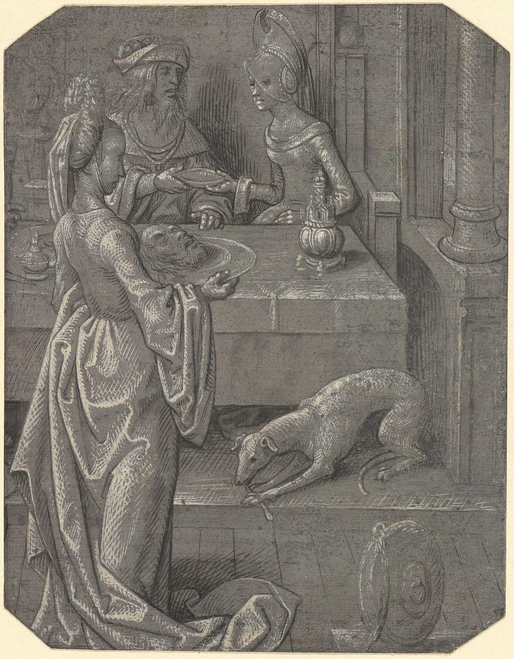 Salome with the Head of John the Baptist by Cornelis Engebrechtsz