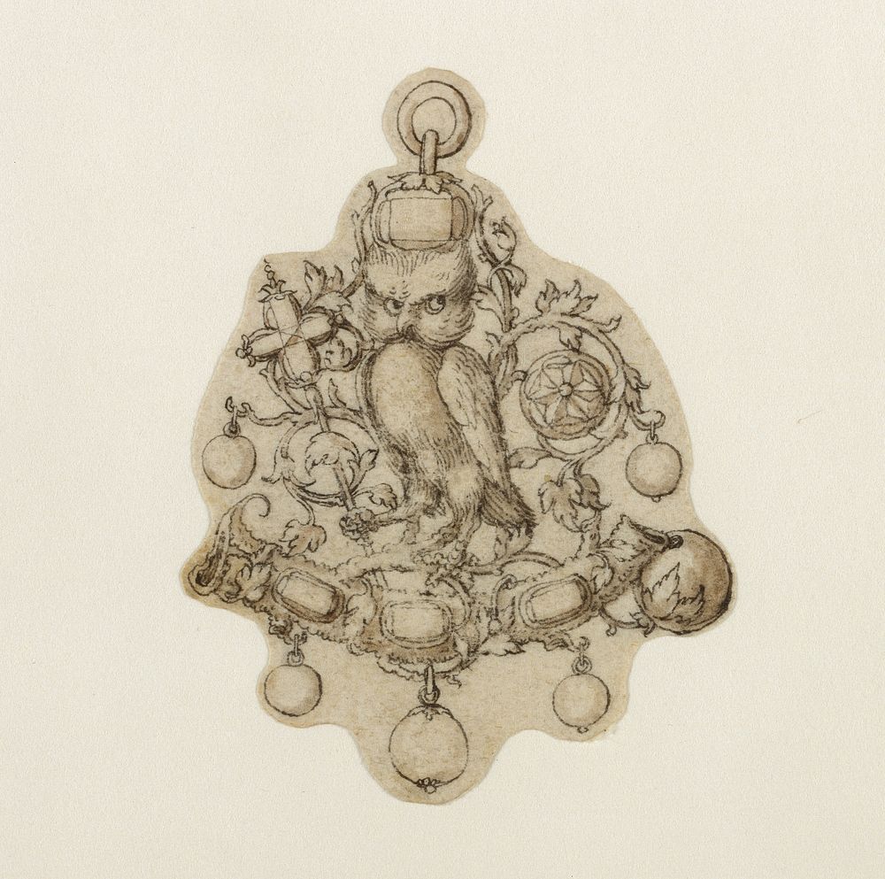 Design for a Pendant Jewel by Theodor de Bry