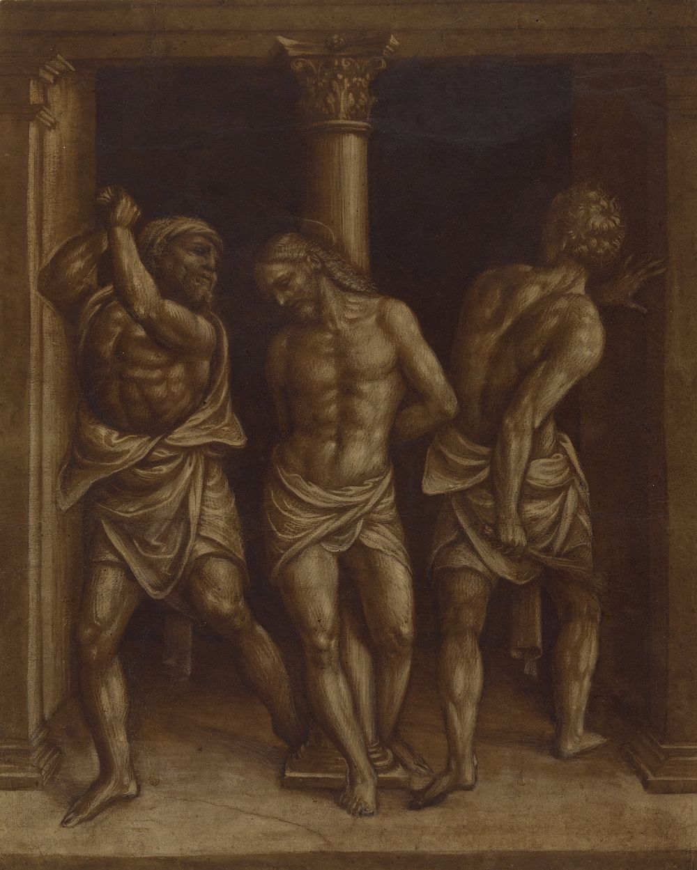 The Flagellation by Bernardino Lanino