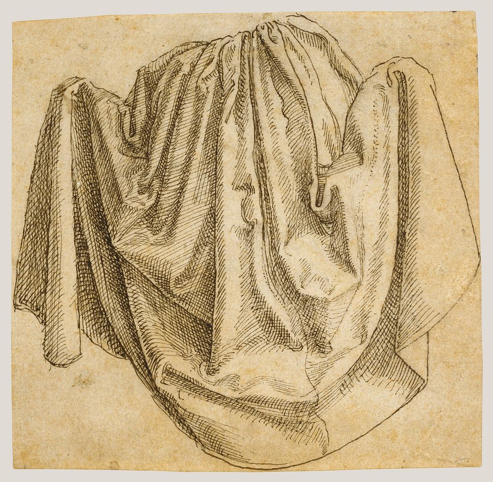 Study of a Hanging Drapery by Hans Brosamer