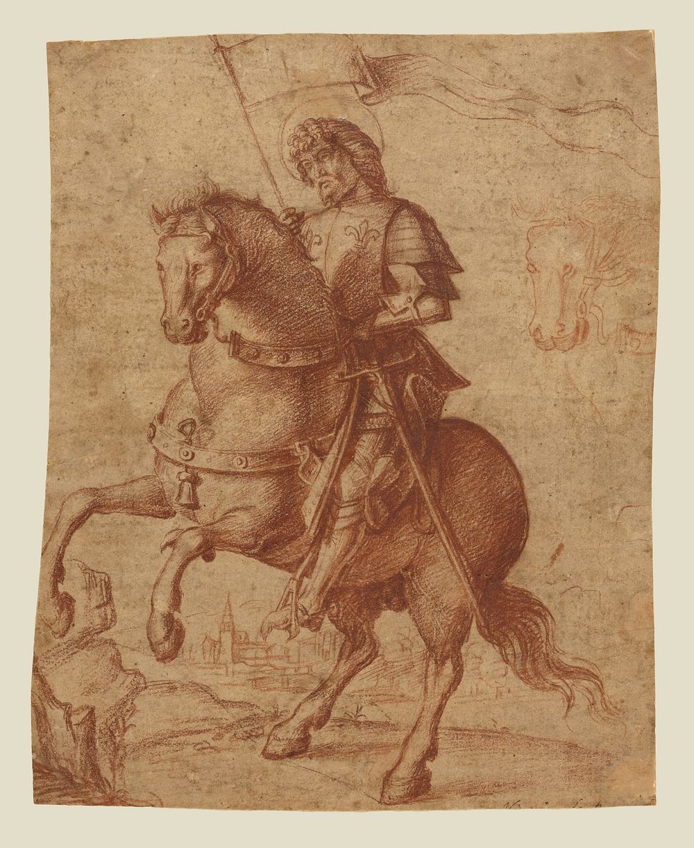 A Saint on Horseback by Giovanni Battista Cima da Conegliano