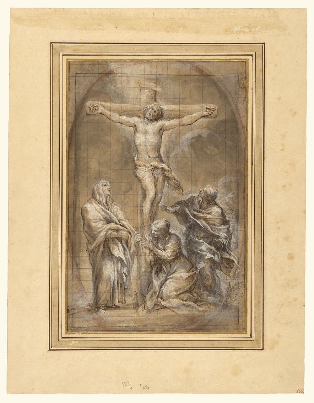 Christ on the Cross with the Virgin Mary, Mary Magdalene, and Saint John by Pietro da Cortona