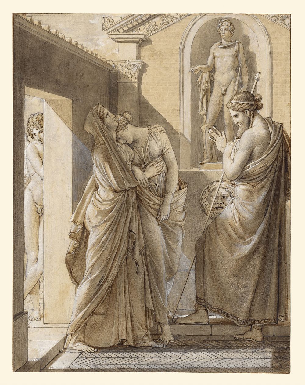 The Father of Psyche Consulting the Oracle of Apollo by Baron François Pascal Simon Gérard
