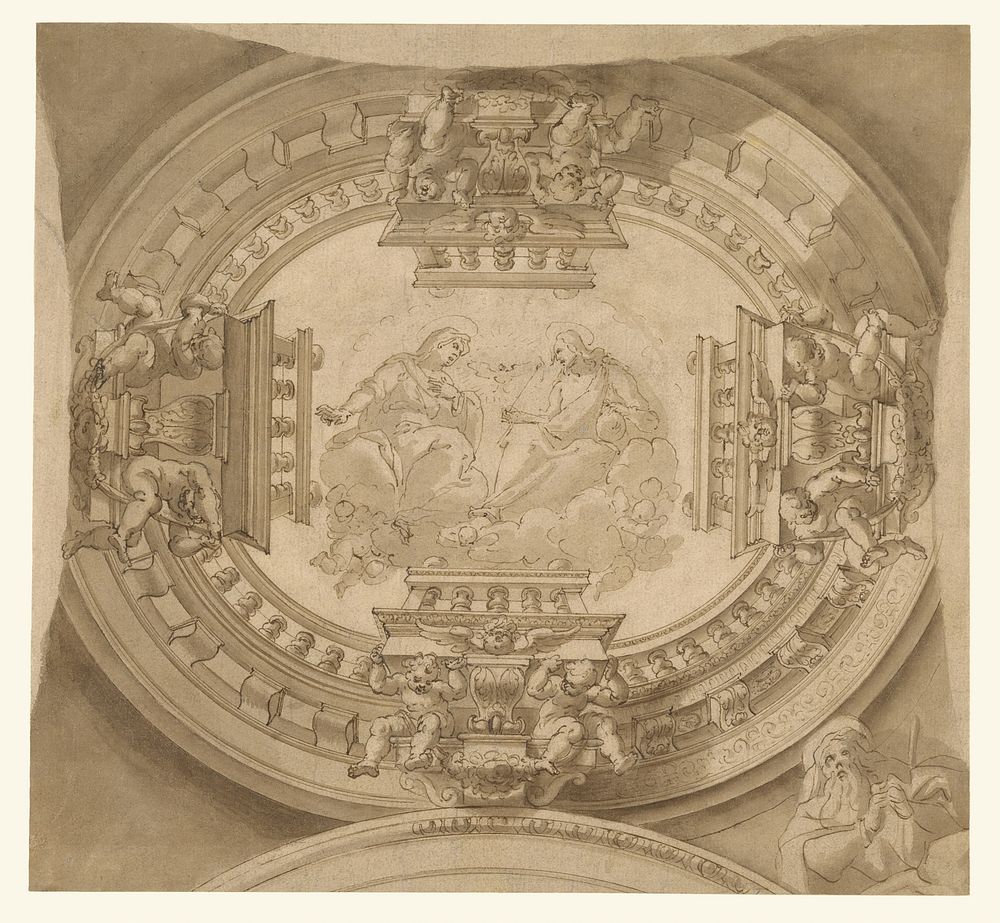 Study for a Ceiling with the Virgin and Christ in Glory by Francisco Rizi