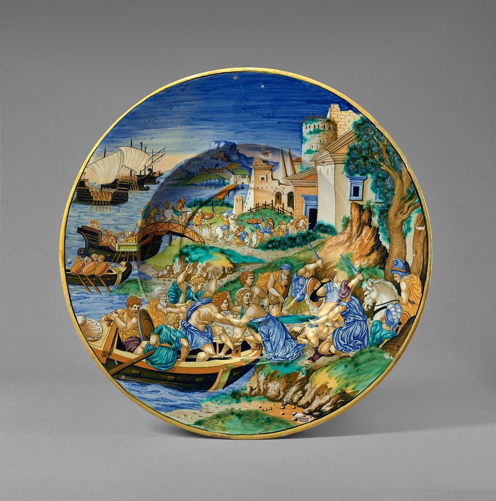 Plate with the Abduction of Helen by Francesco Xanto Avelli