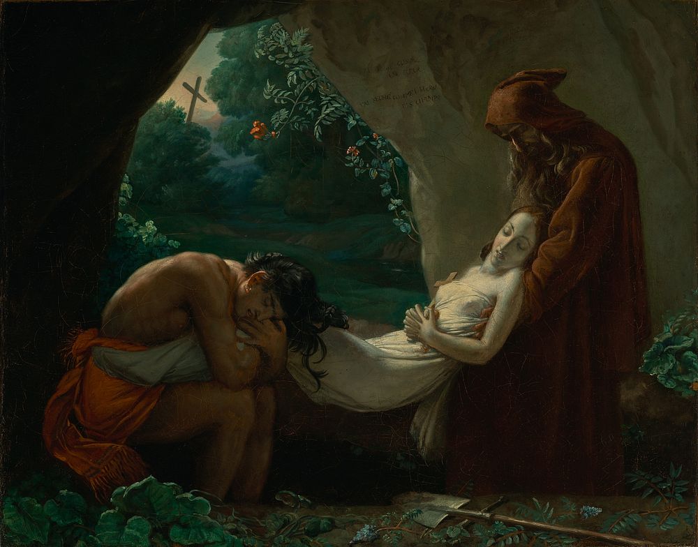 Burial of Atala by Anne Louis Girodet de Roucy Trioson