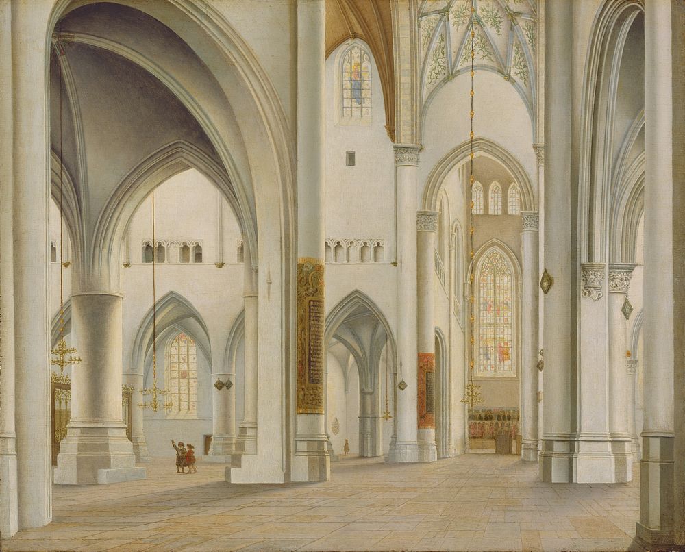 The Interior of Saint Bavo, Haarlem by Pieter Jansz Saenredam
