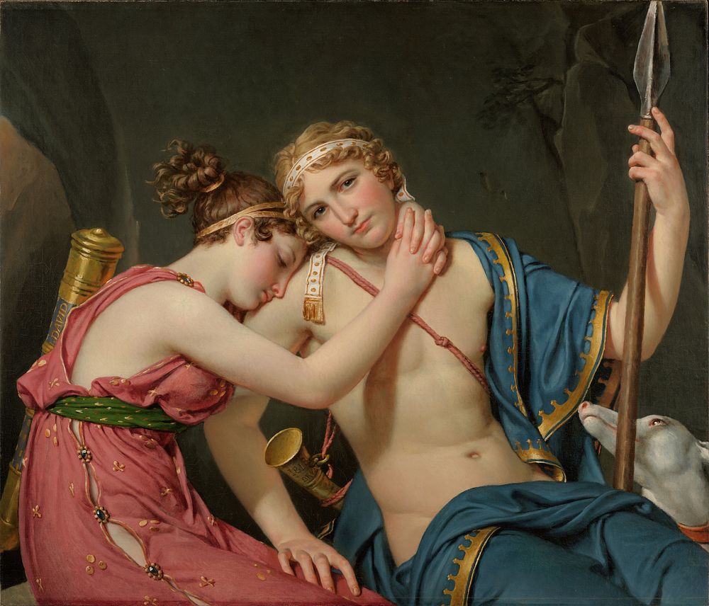 The Farewell of Telemachus and Eucharis by Jacques Louis David