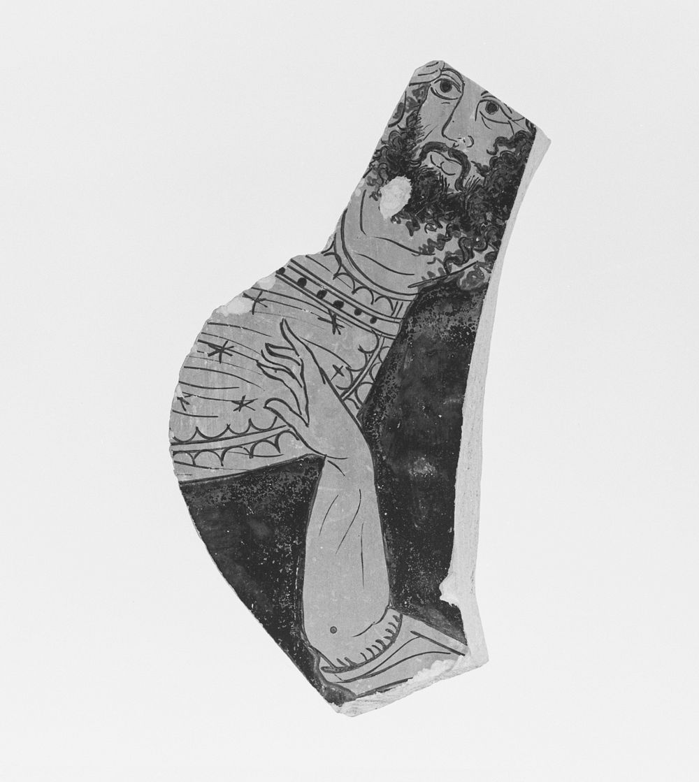 Apulian Red-Figure Bell Krater Fragment by Black Fury Group