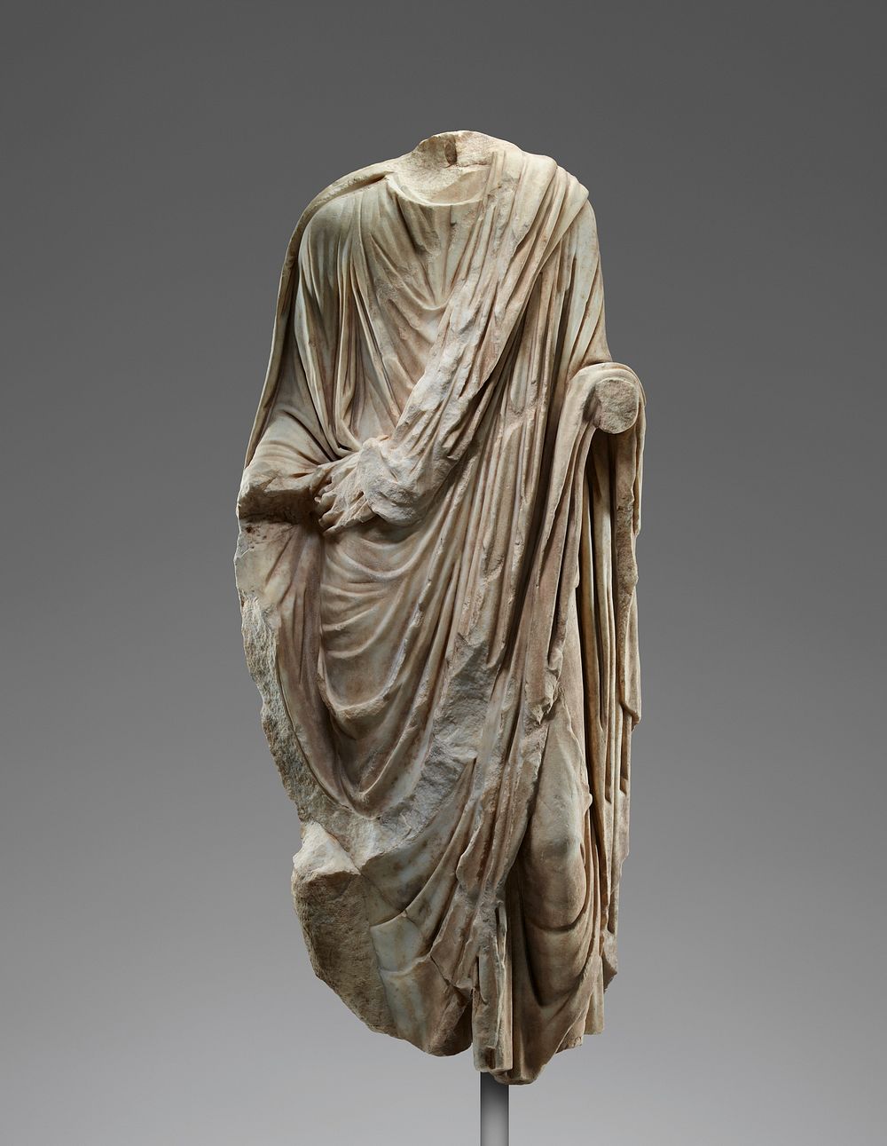 Statue of a Man Wearing a Toga