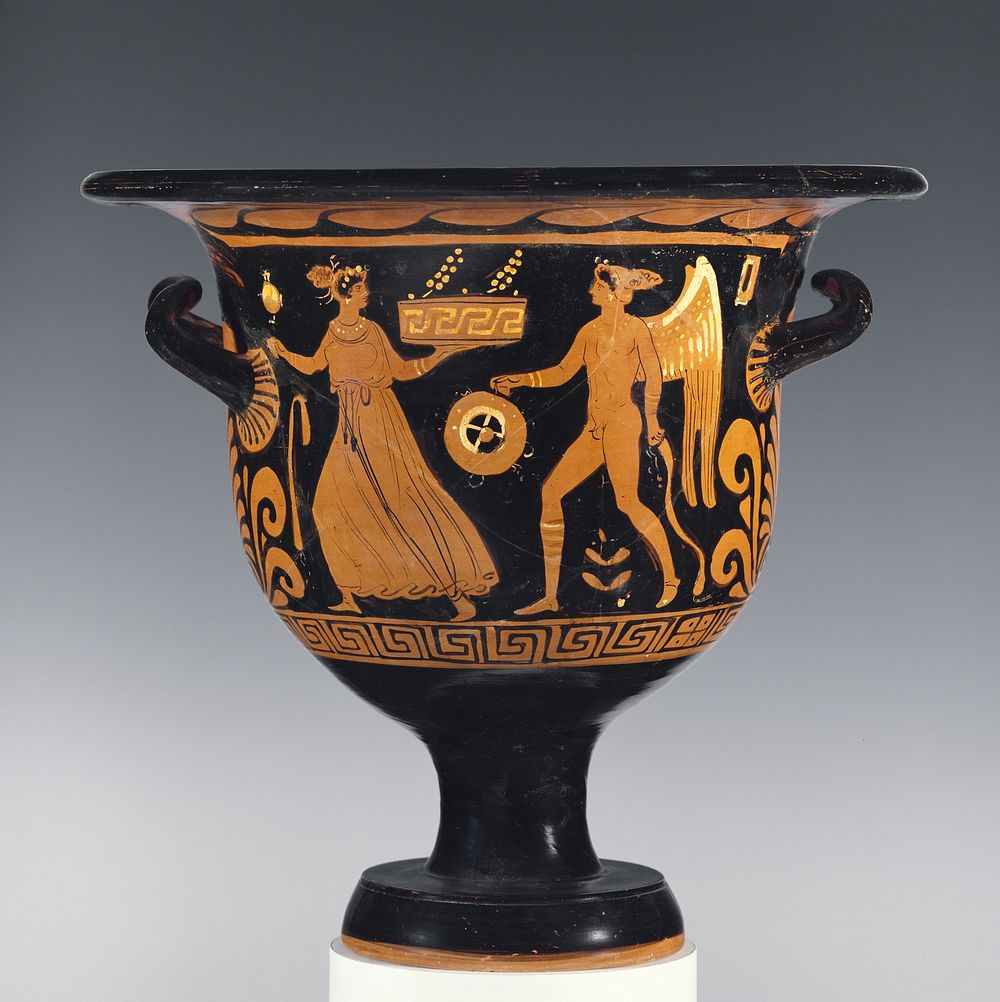 Apulian Red-Figure Bell Krater by Como Group Ic