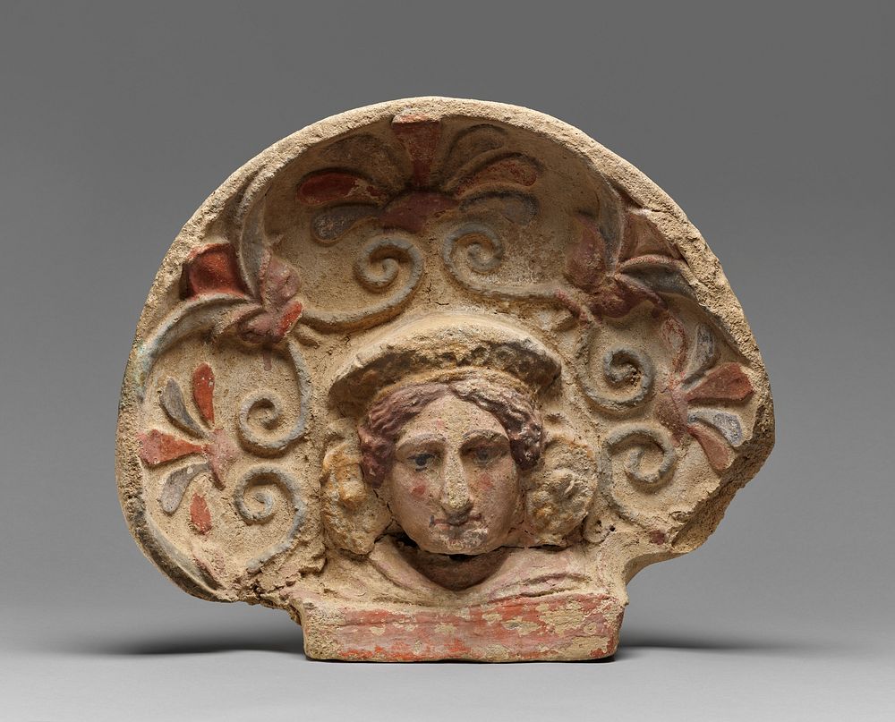 Antefix with Woman's Head
