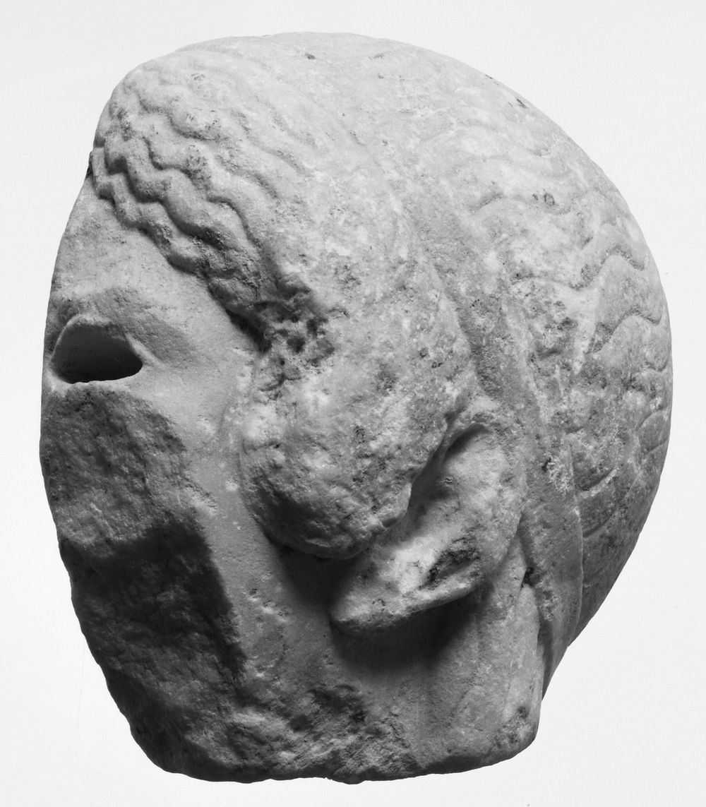 Fragment of a Head from an Acrolithic Statue