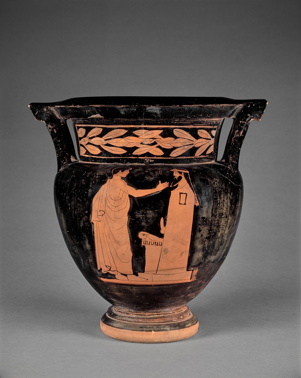 Attic Red-Figure Column Krater by Harrow Painter