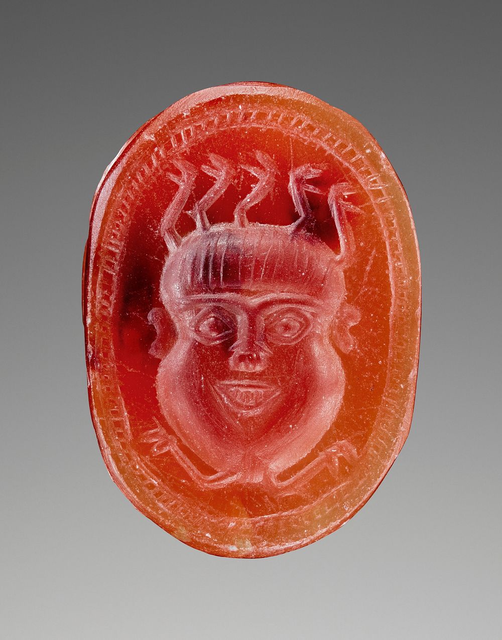 Engraved Scarab with Head of a Gorgon
