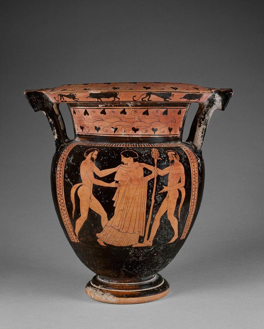 Attic Red-Figure Column Krater by Florence Painter