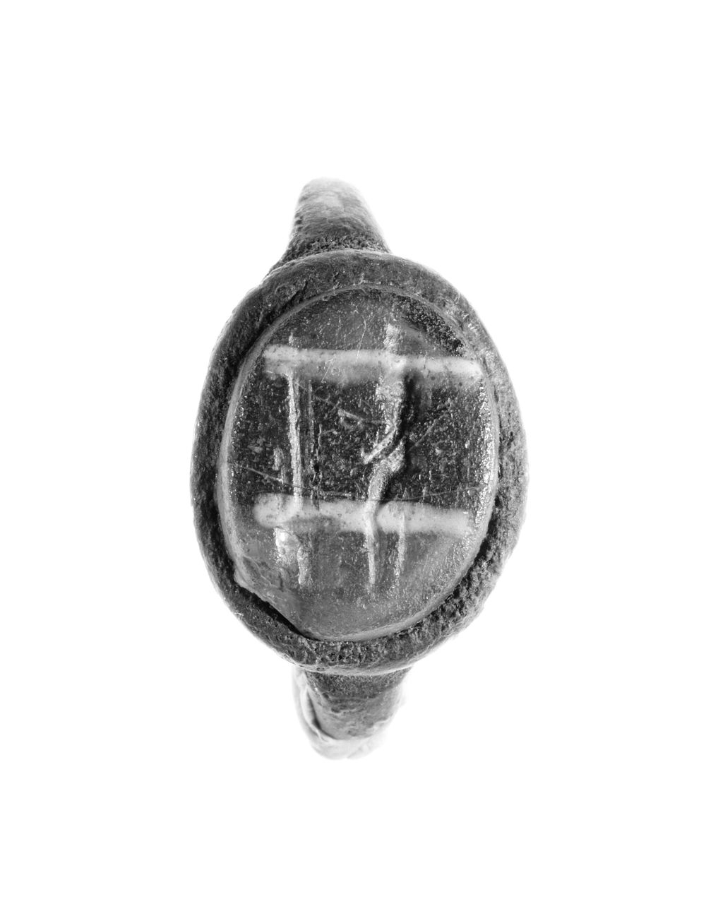 Two-Piece Cast Gem Set Into a Fragmentary Ring