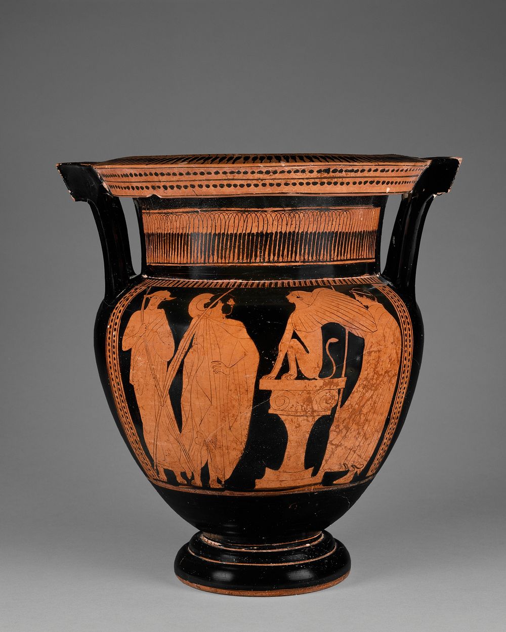 Attic Red-Figure Column Krater by Painter of London E489