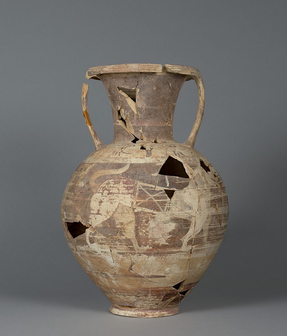 Polychrome Amphora by Monte Abbatone Group