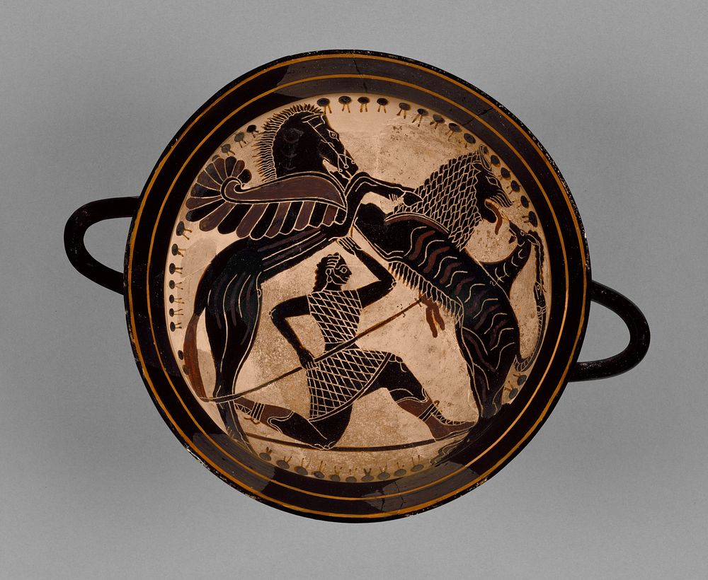 Lakonian Black-Figure Kylix; detached fragments by Boreads Painter