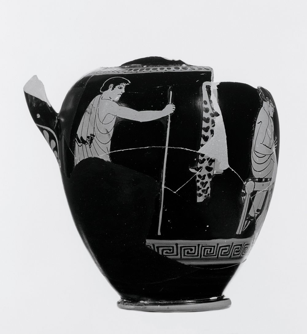 Fragmentary Attic Red-Figure Oinochoe by Painter of the 14th Brygos