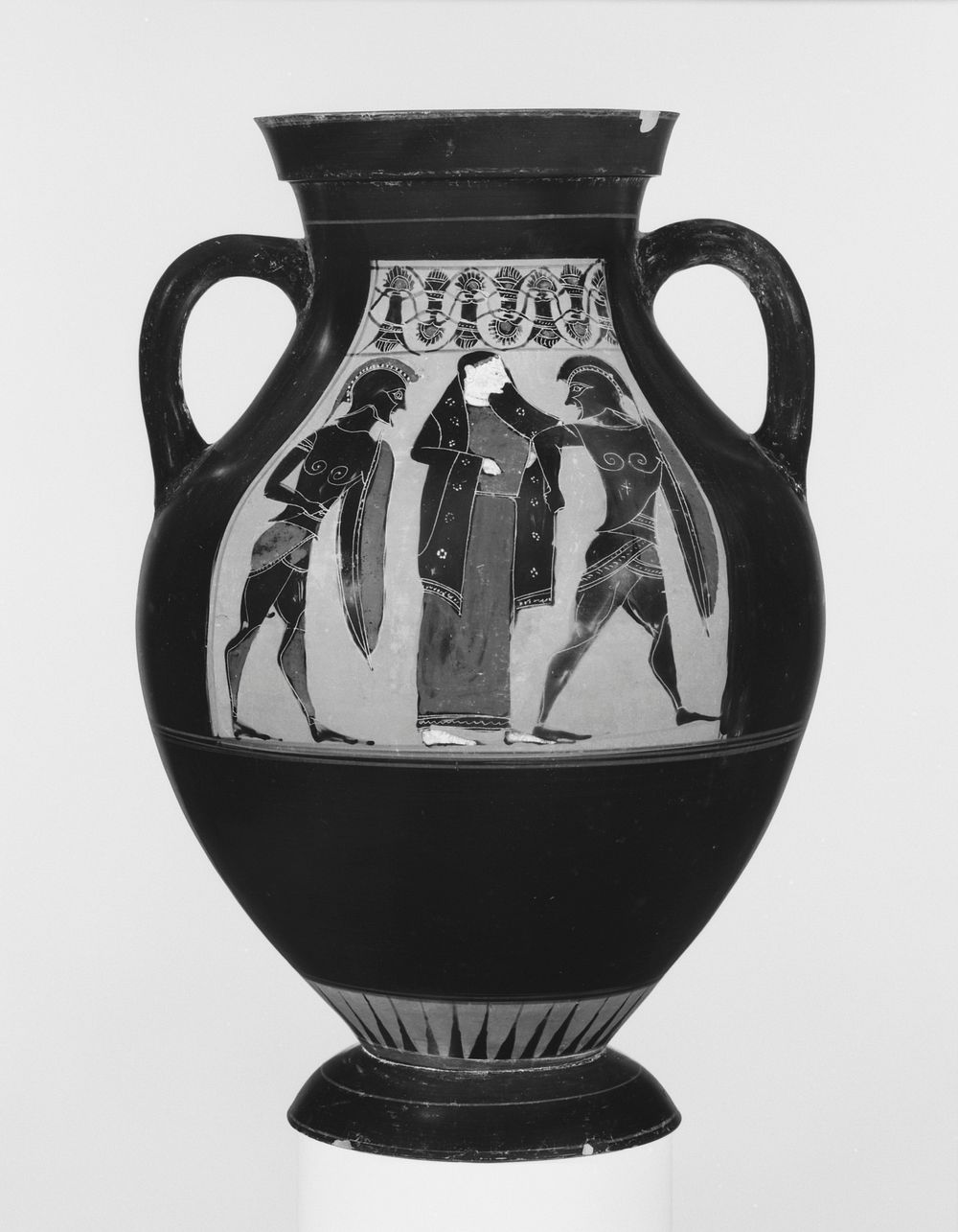 Attic Black-Figure Amphora Type B by Princeton Painter and Amasis
