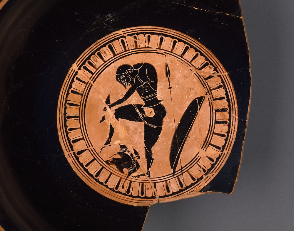 Attic Black-Figure Siana Cup Fragment by Heidelberg Painter