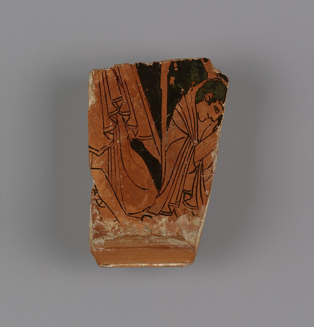 Attic Red-Figure Volute Krater Fragment by Kleophrades Painter