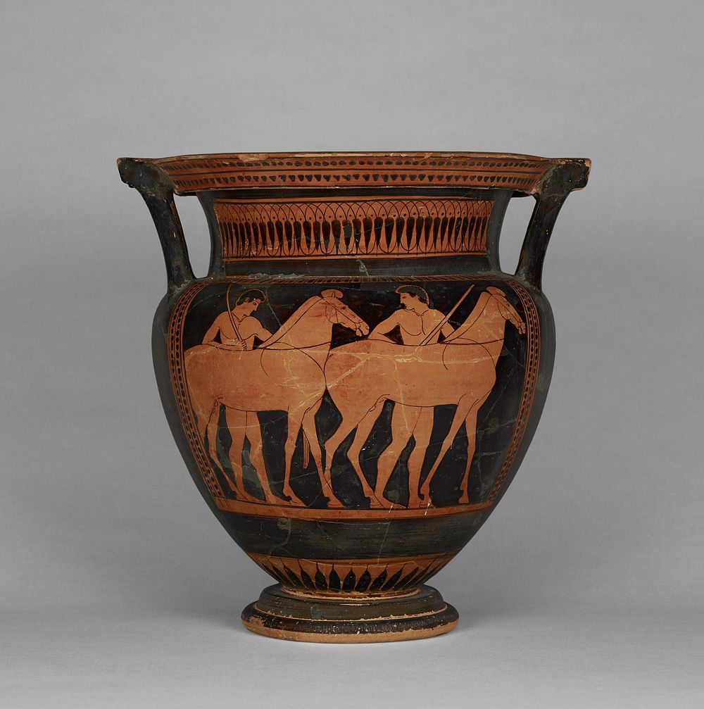 Attic Red-Figure Column Krater by Myson