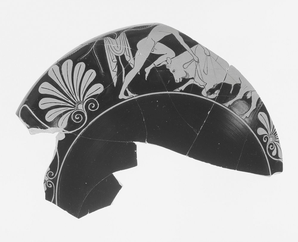 Attic Red-Figure Cup Fragment by Euergides Painter