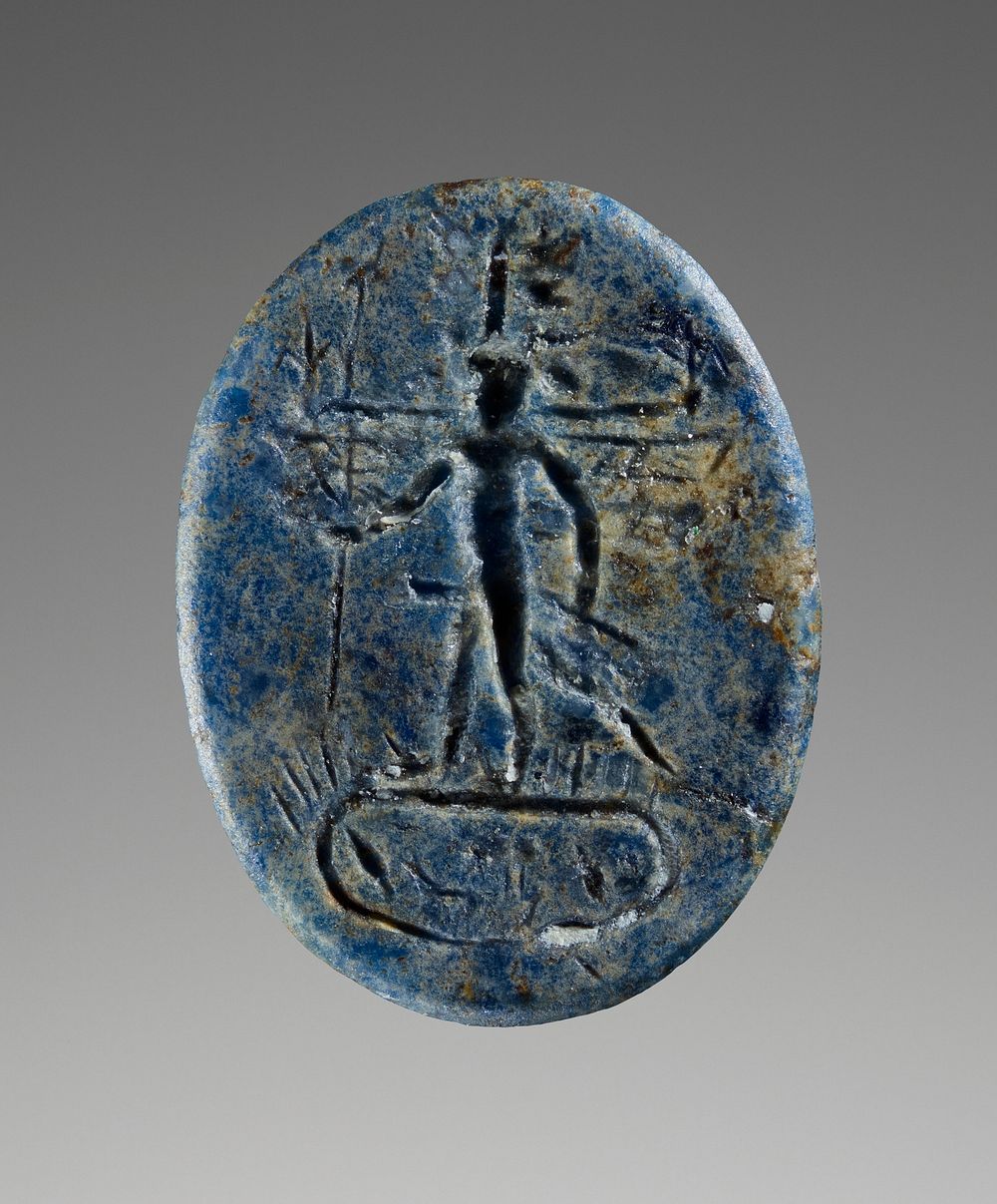 Engraved Gem with Bes-Pantheos and Anubis