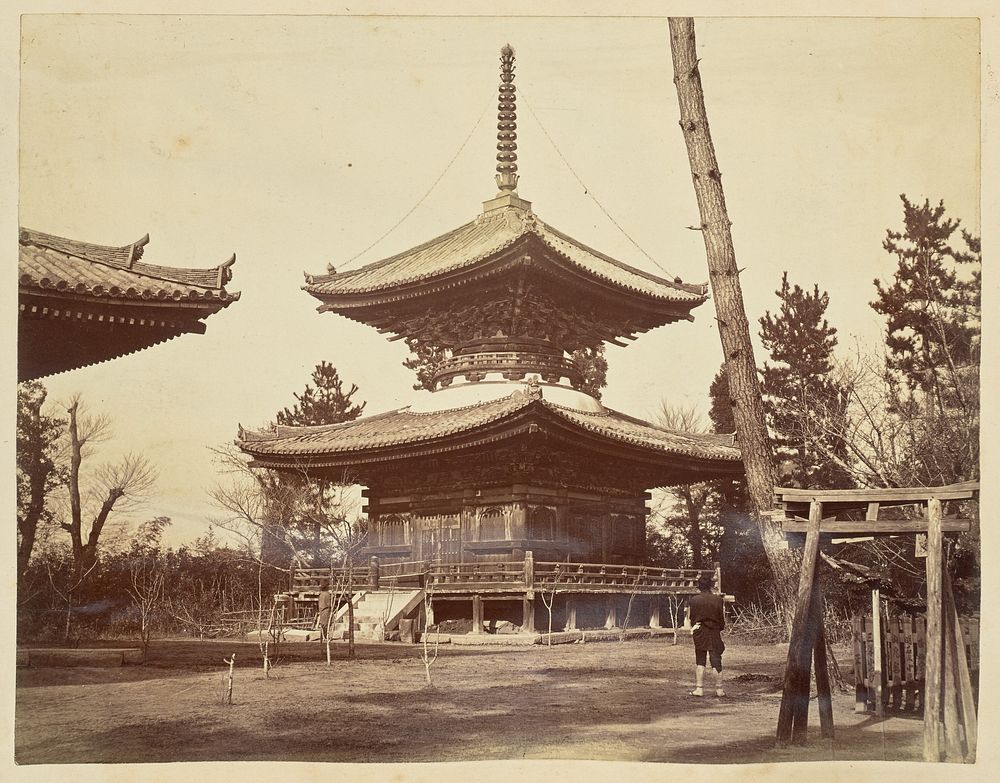 Pavilion at an unidentified Japanese temple