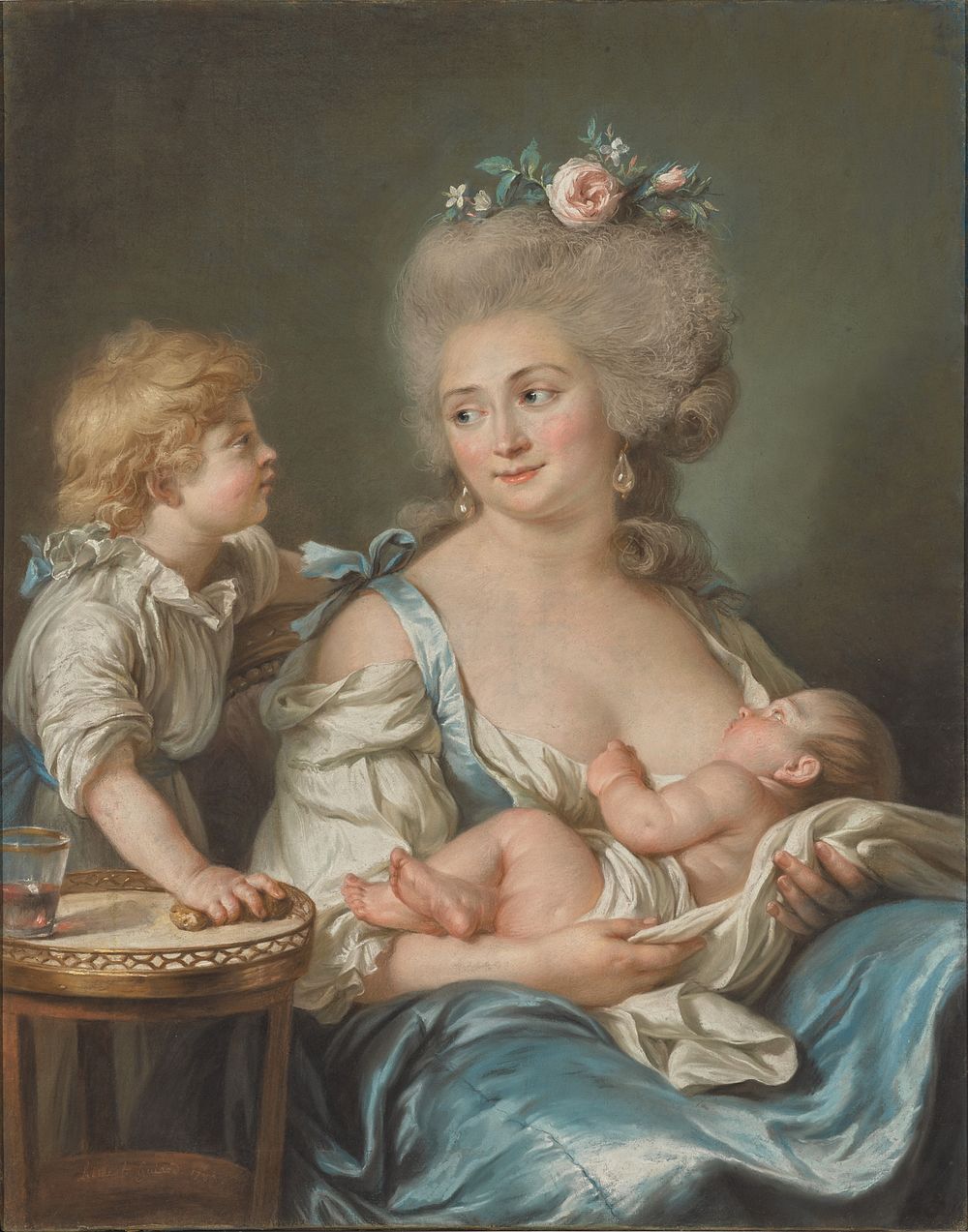 Portrait of Madame Charles Mitoire with Her Children by Adélaïde Labille Guiard
