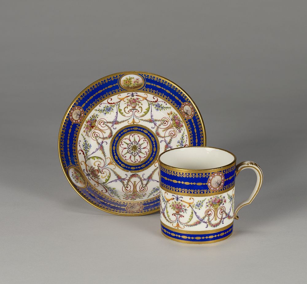 Cup and Saucer (gobelet litron), 2nd size by Sèvres Manufactory and Niquet