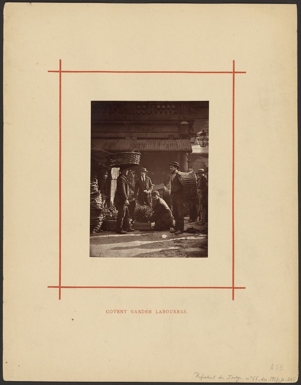 Covent Garden Labourers by John Thomson