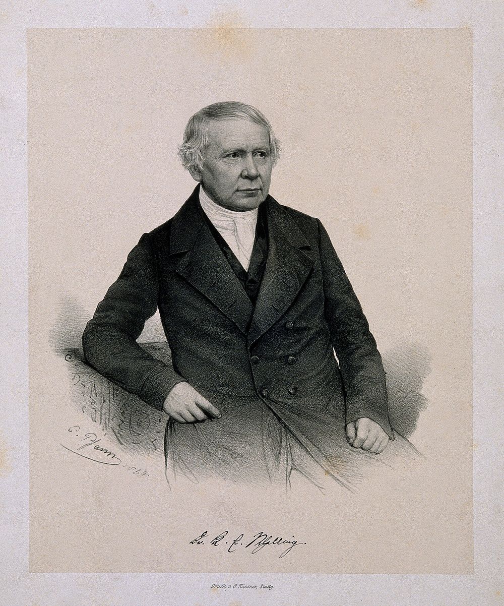 Karl Eberhard von Schelling. Lithograph by G. Pfann, 1854, after a photograph.