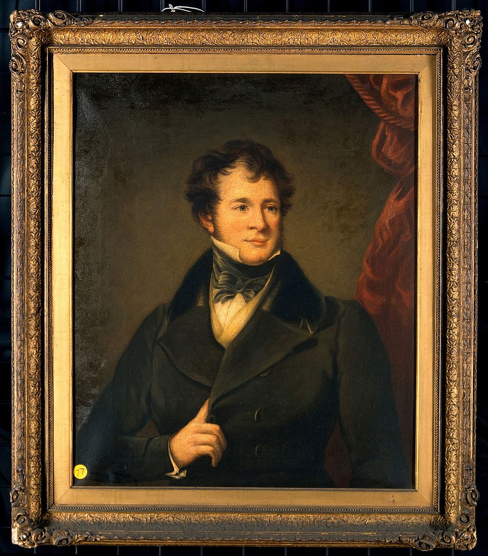 Richard Anthony Stafford (1801-1854), surgeon to the Marylebone Dispensary. Oil painting by William Salter.