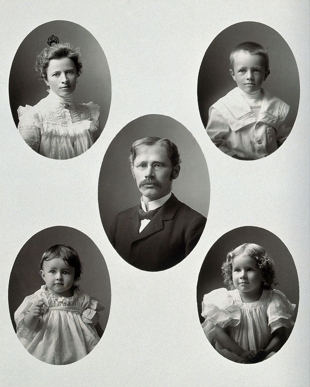 Edward Kremers and family. Photograph by F.W. Curtiss, 1899.