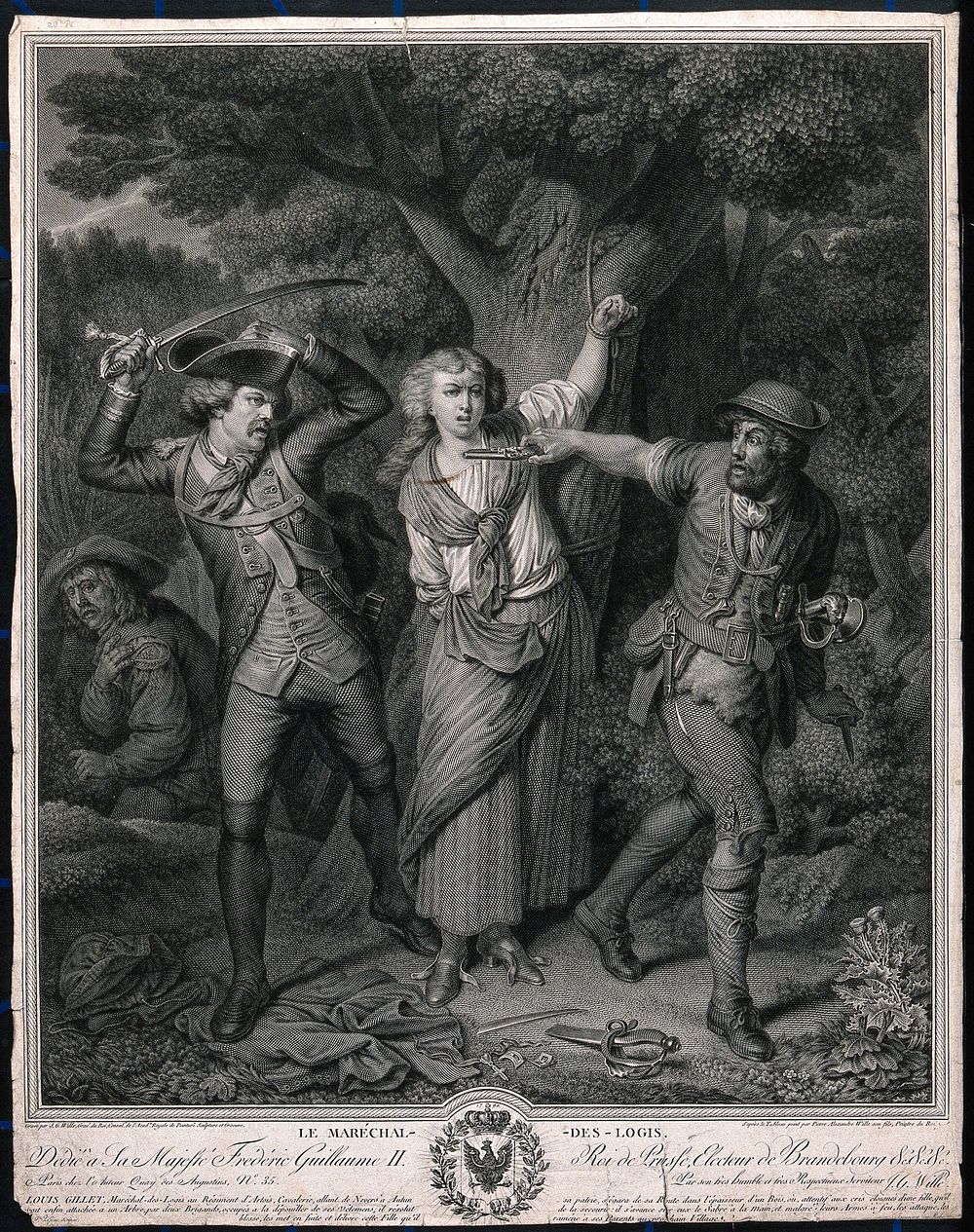 The sergeant Louis Gillet discovers a woman who had been tied to a tree by brigands and fights with the brigands to free…