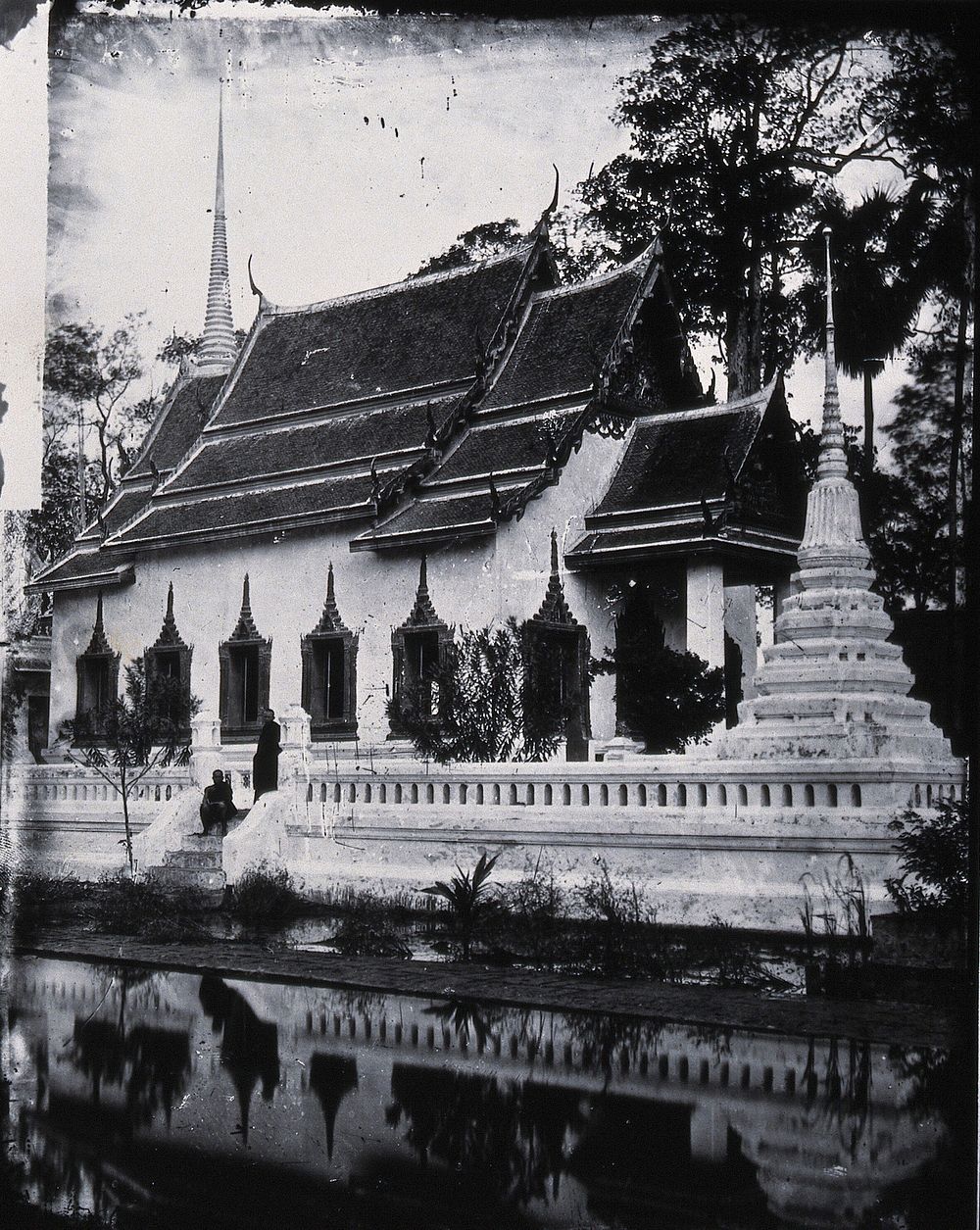 Chao Phraya river, Siam [Thailand]. Photograph, 1981, from a negative by John Thomson, 1865.