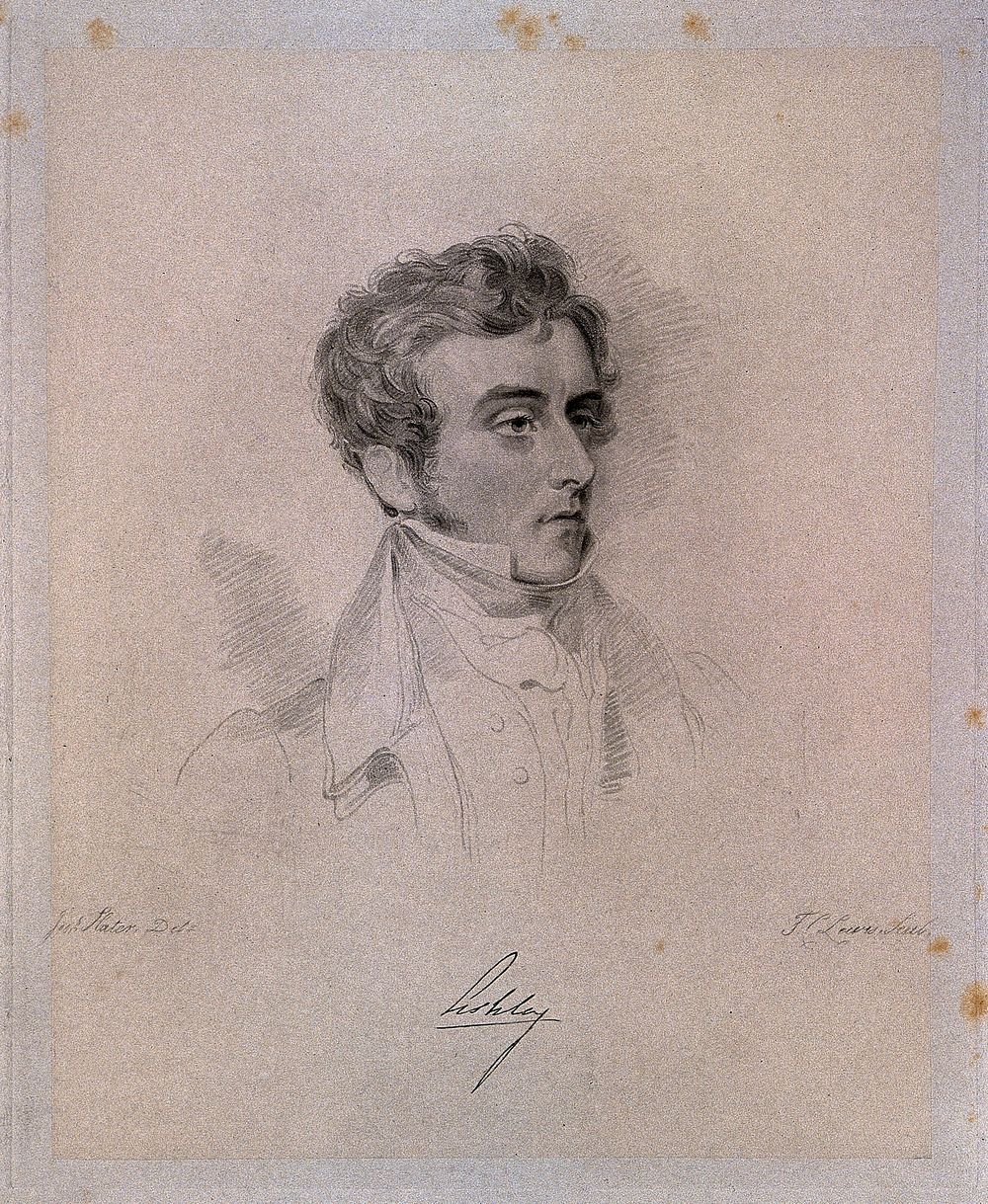 Anthony Ashley Cooper, 7th Earl of Shaftesbury. Stipple engraving by F. C. Lewis after J. Slater.